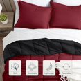 thumbnail image 2 of Juego de edredón satisomnia Queen Red Bedding de 3 piezas, 2 of 6