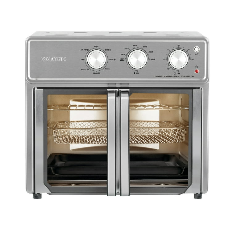Chefman French Door Air Fryer Oven, 26 Quart Capacity, 5 Settings - Black,  New