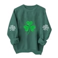 thumbnail image 3 of TaTaai Womens St Patricks Festival Fleece Sweatshirt Long Sleeve Crewneck Casual Pullover Loose Fit Holiday Winter Top Gift, 3 of 6