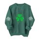 thumbnail image 3 of TaTaai Womens St Patricks Festival Fleece Sweatshirt Long Sleeve Crewneck Casual Pullover Loose Fit Holiday Winter Top Gift, 3 of 6