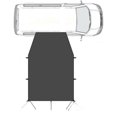 thumbnail image 5 of Scienceny Toldo lateral Materiales fáciles de instalar Actividades al aire libre Protección solar para toldo de coche Sombrilla Vehículos, repuestos y accesorios Mis, 5 of 5