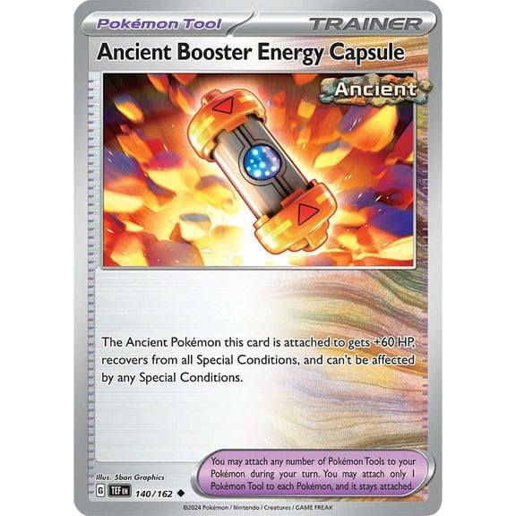 Pokemon Scarlet & Violet Temporal Forces Uncommon Ancient Booster Capsule Energy #140