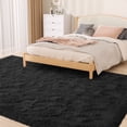 thumbnail image 6 of CozyDesg 9ft x 12ft Area Rugs, Soft Fluffy Area Rugs Floor Mat Floor Rugs for Living Room Bedroom Modern Decor Carpet,Black 2, 6 of 7