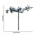 thumbnail image 2 of B29 Superfortress Wind Spinner, Stainless Steel Aircraft Windmill Wind Catchers, Airplane Garden Art Decorations, 2 of 8