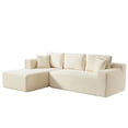 thumbnail image 5 of Aukfa 107" Cloud Sectional Couch Modern Modular Sofa with Deep Seat for Living Room, Installation Free, Chenille, Beige, 5 of 10