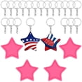 thumbnail image 1 of 4 Pieces Star Shape Resin Mould Star Silicone Keychain Moulds Pendant Resin Mould DIY Epoxy Casting Mould Necklace Jewelry Pendant Mould with 20 Pieces Key Rings for DIY Jewelry Making Craft, 1 of 7