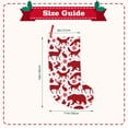 thumbnail image 3 of Picia red plaid Moose Bunny bear for 18in Christmas Stockings, Xmas Stocking for Kids, Holiday and Family Stocking for Fireplace or Party Decoration, 3 of 7