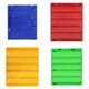 thumbnail image 1 of carta de bolsillo de tarjetas de de oficina colgante de 4 piezas reutilizable Multicolor, 1 of 8