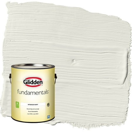 Glidden Fundamentals Silvery Moon / Gray, Flat Interior Paint, 1 Gallon
