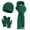 Green, variant on Wensltd Winter Warm Knit Hat Scarf Gloves 3 Piece Set for Women Fashion lightweight Casual Daily Use