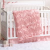 Jayden Coral Smocked 3 Piece Baby Crib Bedding Set by The Peanut Shell