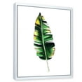 thumbnail image 3 of Designart 'Single Banana Leaf On White' Bohemian & Eclectic Framed Canvas Wall Art Print, 3 of 5