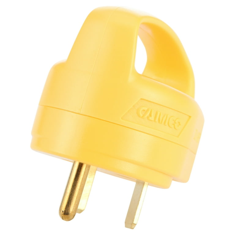 Camco PowerGrip Camper/RV Male Mini Replacement Plug | Rated