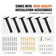 thumbnail image 6 of KFFKFF 6-Piece Shelf Brackets 12 x 4 x 1.6 Inch Floating Shelf Brackets Heavy Duty, 6 of 9