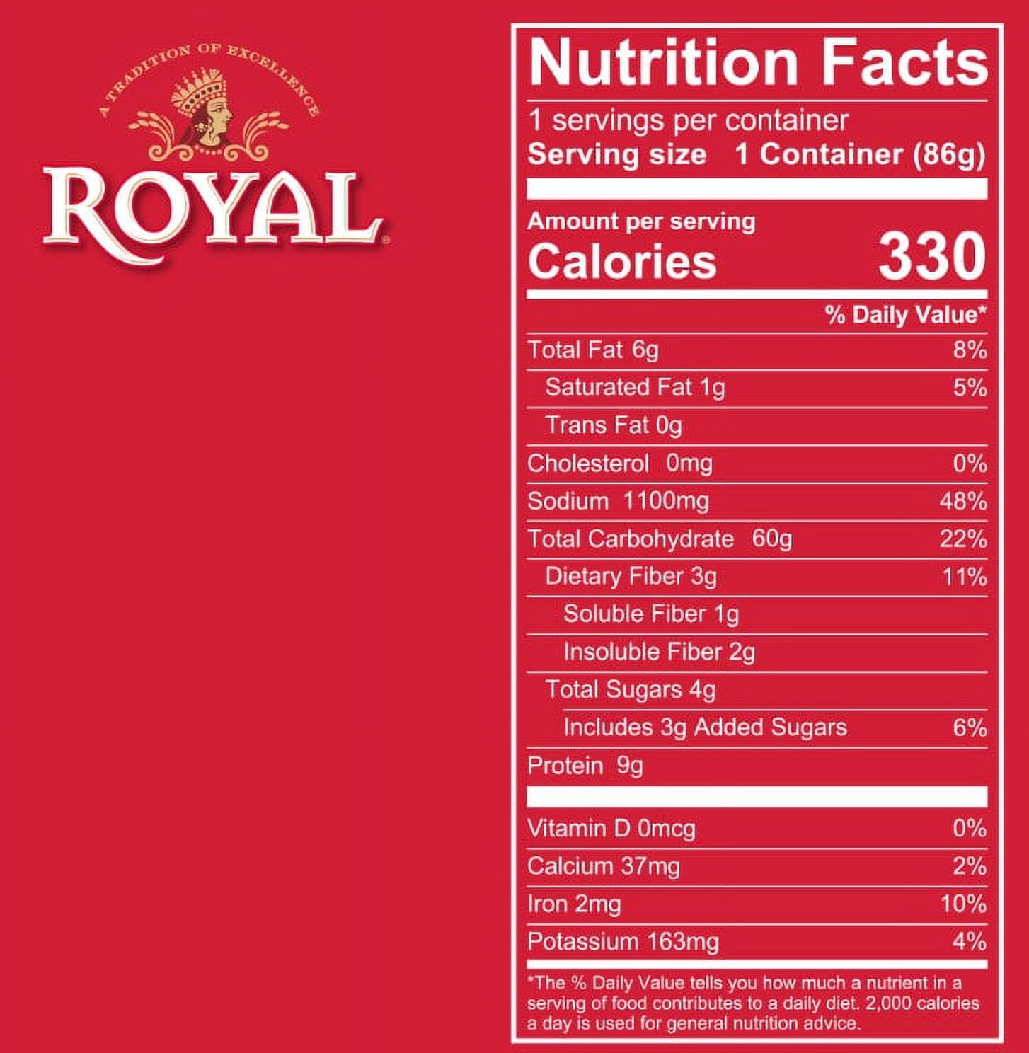 (3 pack) Royal Szechuan Rice Microwaveable Cup 3.0oz, spoon included