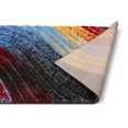 thumbnail image 2 of Well Woven Maura Multi Geometric Stripes Thick Soft Plush 3D Textured Shag Area Rug, 2 of 6