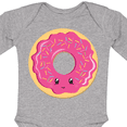 thumbnail image 4 of Inktastic Hot Pink Donut Boys or Girls Long Sleeve Baby Bodysuit, 4 of 5