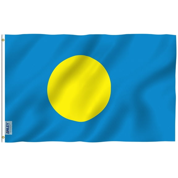 ANLEY 3x5 Foot Palau Flag - Palauan Flags Polyester