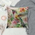 thumbnail image 2 of ONETECH Outdoor Spring Watercolor Bird Throw Pillow Covers  Hummingbird Summer Tropical Decorative Cushion Case Square Home Sofa Decorative Pillowcase for Patio Furniture Bed, 2 of 5
