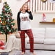 thumbnail image 4 of 2023 New Winter Santa Print Christmas Pajamas Set for Family Warm Soft Sleepwear Adults Kids Matching Clothes Xmas Look Outfits, 4 of 4