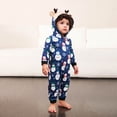 thumbnail image 2 of Odeerbi Matching Family Christmas Pajamas Sets Hooded Onesie Sleepwear Boys Girls Cute Xmas Snowman Snow Print Plush Jumpsuit Family Parent-Child Wear Loungewear Sleepwear Jammies for Kids, 2 of 6