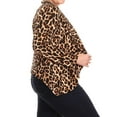 thumbnail image 3 of Women's Pattern Print Casual Office Long Sleeve Open Front Blazer jacket/Made in USA, 3 of 5
