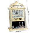 thumbnail image 3 of Horloge de Prière Mosquée Zan Calendrier Islamique Horloge Murale Prière Musulmane Réveil Ramadan Maison, 3 of 5