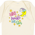 thumbnail image 4 of Inktastic Twinkle, Twinkle, Little Star with Yellow Moon in Night Cap Boys or Girls Long Sleeve Baby Bodysuit, 4 of 5