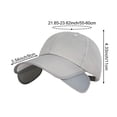 thumbnail image 7 of Hsqqdc Men Women Extra Wide Retractable Sun Visor Baseball Cap Anti-UV Adjustable Beach, 7 of 7