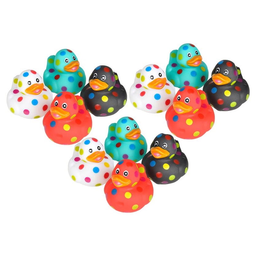 Rhode Island Novelty Rubber Ducks POLKA DOT DUCKIES (1 Dozen
