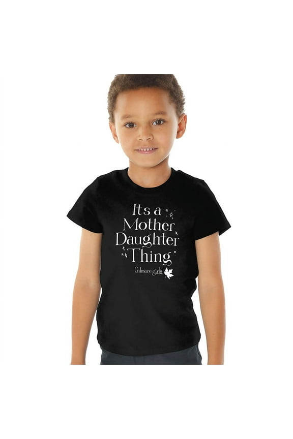 It's a Mother Daughter Thing Kids T Shirt (3) for Toddler Boys and Girls, Black