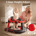 thumbnail image 5 of INFANS 6-in-1 Baby Walker, Converts Push Car to Bouncer, Rocker with Music, Lights, Adjustable Height & Speed, Activity Center, Canopy for 7-18 Months, 5 of 7