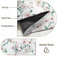 thumbnail image 6 of Watercolor Floral Area Rugs 4'x6', Washable Small Throw Rugs for Office Bathroom, Spring Botanical Flowers Tree Branches Indoor Outdoor Rug Non-Slip Low Pile Carpet Runner Reversible Floor Mats, 6 of 8