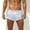 White, variant on TMOYZQ Mens Underwear, Satin Boxer Shorts with Large Split Sides, Elastic Mid Waist Sleep Shorts Satin Pajamas Short Bottoms Panties Casual Lounge Athletic Shorts