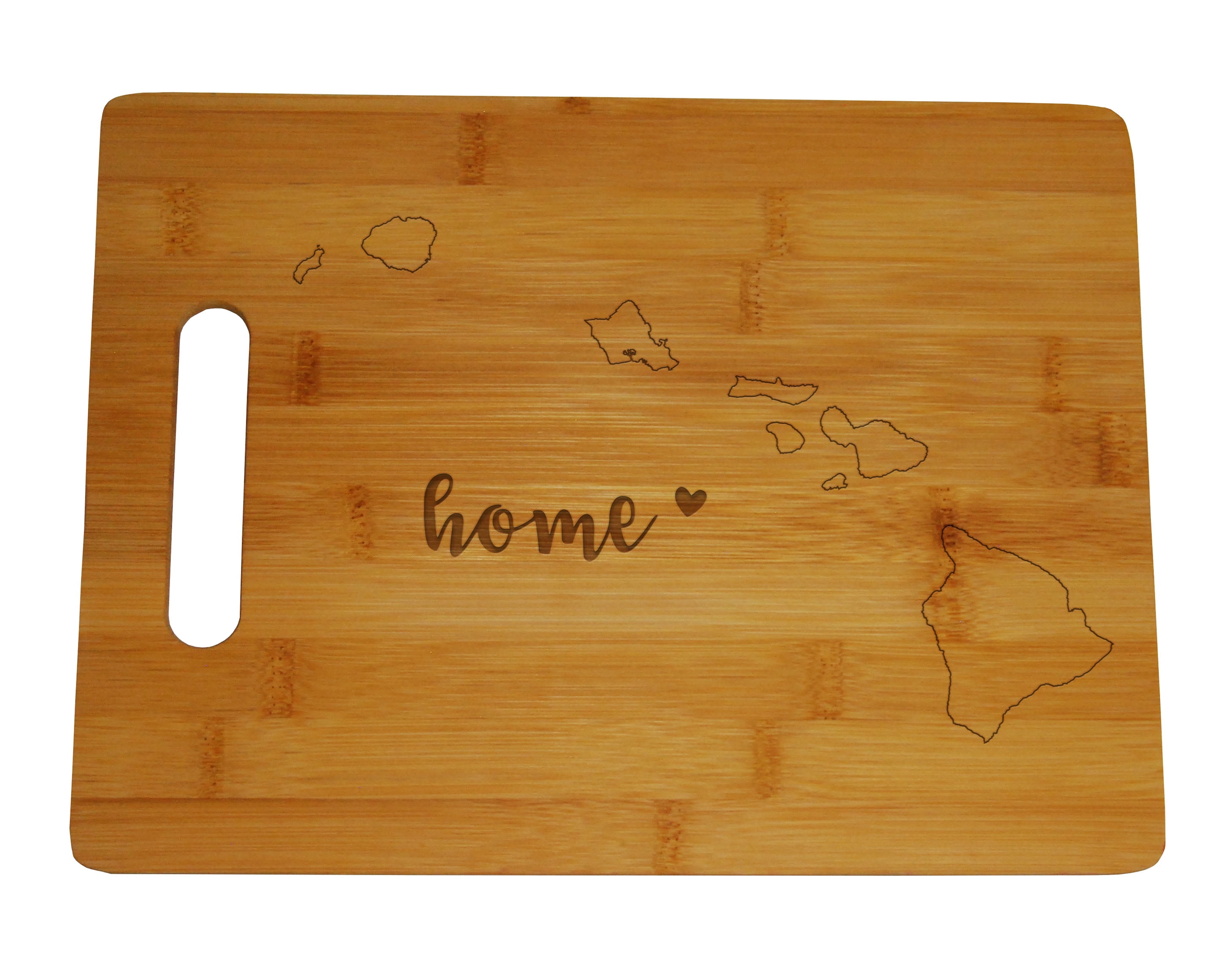 Custom Engraved Hawaiian Surfboard - Bamboo Cutting Board/Decorative Piece  - Tempe Trophy