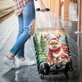 thumbnail image 3 of Merry Christmas Santa Reindeer Antlers Pomeranian Sleigh Xmas Winter Holiday Travel Luggage Cover Pom Dog Lover Gifts Suitcase Dust Protective Decor - 00023, 3 of 5