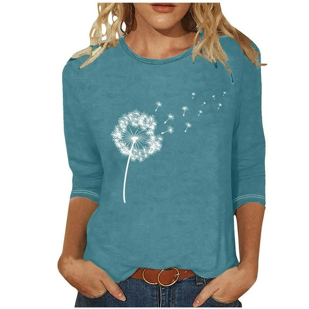 CFLVAEK T-Shirts Décontractés pour Femmes Chandail à Manches 3/4 Confortable Blouse Coupe Ample Col Ras du Cou T-Shirts Confortables Couleur Unie T-Shirts de Base Été Automne Hauts pour Sorties CFLVAEK T-Shirts Décontractés pour Femmes Chandail à Manches 3/4 Confortable Blouse Coupe Ample Col Ras du Cou T-Shirts Confortables Couleur Unie T-Shirts de Base Été Automne Hauts pour Sorties