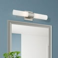 thumbnail image 4 of 10102-91 Livex Lighting Aero - 2 Light ADA Bath Vanity In Nautical Style-17.75 Inches Tall and 4.5 Inches Wide-Brushed Nickel Finish, 4 of 15