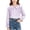 Purple, variant on ITSAME Girls Button Down Shirts Cotton Ruffle Lapel Long Sleeve School Uniform Blouses Fashion Casual Tops Purple Size 8