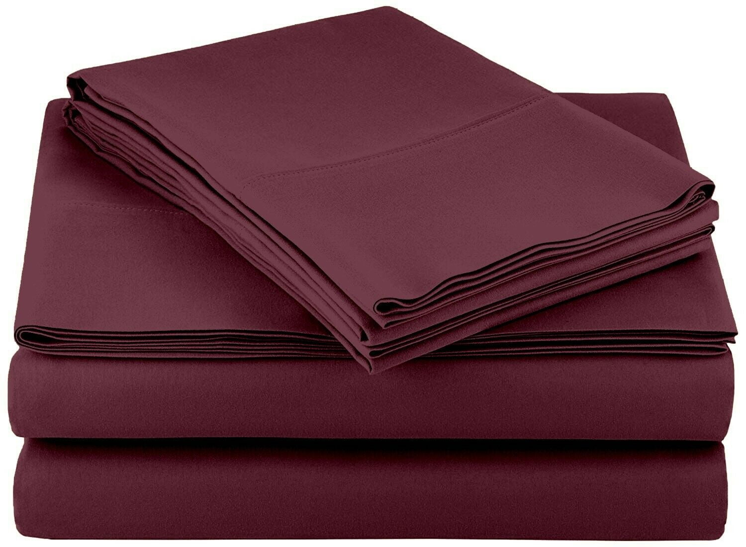 AbleHome Microfiber Bed Sheet Set Double Brushed 4 Piece Set Ultra Soft