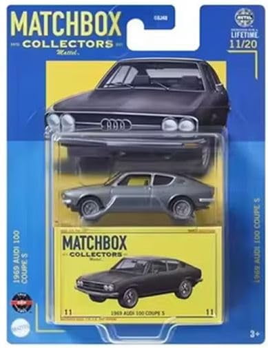 Matchbox Collectors Series Die-Cast Cars Bundle, 1969 Audi 100 Coupe S, BMW M3, 1932 Ford Roadster, 3-Pack, Ages 3+ GBJ48-965Y