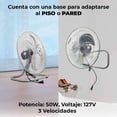 thumbnail image 3 of 2pz Ventilador 3 en 1 Circular De Aire Piso y Pared 18 Pulg, 3 of 9