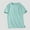 Mint Green#01, variant on Men's Fashion Casual Cotton Shirt Round Neck Solid Color Casual Summer T Shirts Short Sleeve Comfy Classic Basic Tee