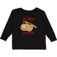 thumbnail image 3 of Inktastic My Nana Loves Me Sloth Boys or Girls Long Sleeve Toddler T-Shirt, 3 of 5