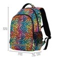thumbnail image 2 of FORMRS Kids School Backpack Elementary Student Unisex Travel Bookbag with Reflective Stripes, Colorful Dragon Scales Pattern, 2 of 7