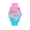 Pink and Blue, variant on Women's Black Dial with Color Glitter Printed with Gold Case and Pink Quilted Strap Women's Watch
