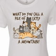 thumbnail image 4 of Inktastic What Do You Call a Pile of Cats? a Meowtain Women's T-Shirt, 4 of 5