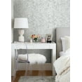thumbnail image 6 of Rachel Zoe Silver Seraphina Peel & Stick Wallpaper, 6 of 7