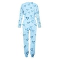 thumbnail image 4 of Hvyesh Womens Cute Pajama Sets Long Sleeve Heart Printed Lounge Set Pockets Two Piece Outfits 2025 Plus Size Lounge Sets, 4 of 4