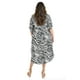 thumbnail image 3 of Vestido largo animal print Roman Fashion /Tallas Extras, 1765 (Negro animal print) negro 38, 3 of 6